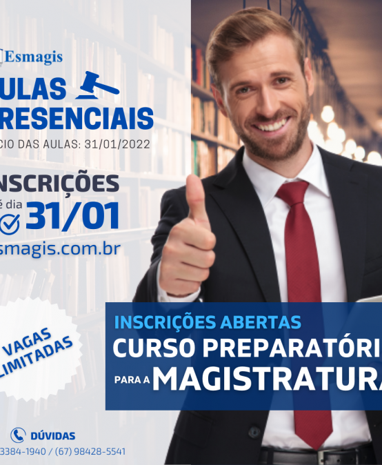 Curso Preparatório para a Magistratura e demais Carreiras Jurídicas – MÓDULO I  (2022)